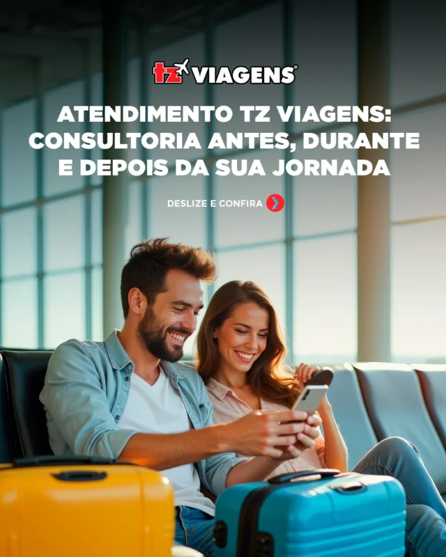 A TZ Viagens não apenas “organiza roteiros”... 🗺️

Nossa equipe constrói relações de confiança que acompanham você em cada etapa da viagem!

Viajar é viver um sonho, e esse sonho começa muito antes do embarque. É por isso que o atendimento da TZ vai além da consultoria.

Planeje sua próxima experiência conosco e sinta – aliás, viva essa diferença! 📞

#tzviagens @tzviagens #agenciadeviagens #turismo #viagem #atendimento #consultoriadeviagem